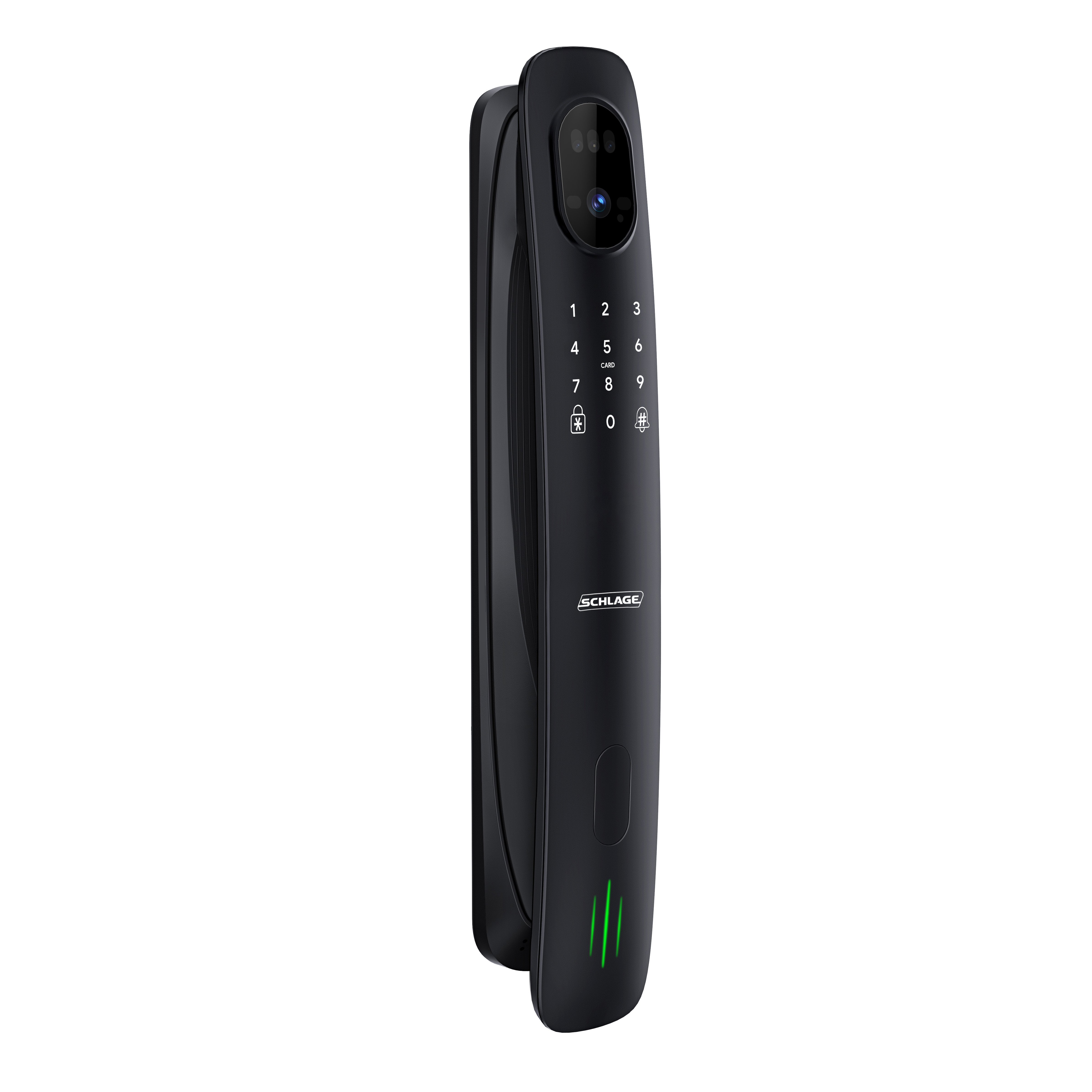 Schlage S-8204 Push Pull Digital Door Lock (WIFI) with Camera, Face Rec & LCD monitor w/o Mortise Lock
